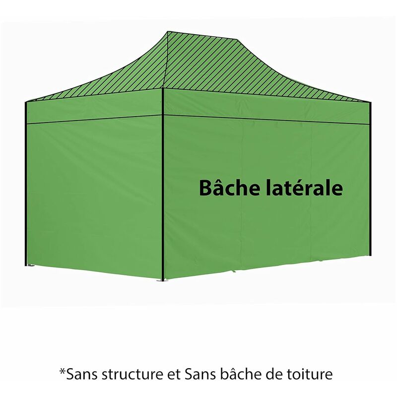 

Pack 4 LADOS (SIN ESTRUCTURA) - VERDE - 3 MUROS MACIZOS CON PUERTA 420D REVESTIDO PVC POLIESTER 3X4,5M ALCANCE 40MM - Greaden