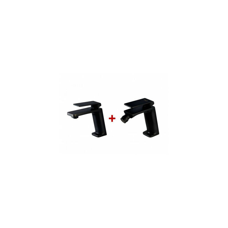 

Pack Grifo De Lavabo + Grifo De Bidet Negro Mate Imex - Serie Fiyi