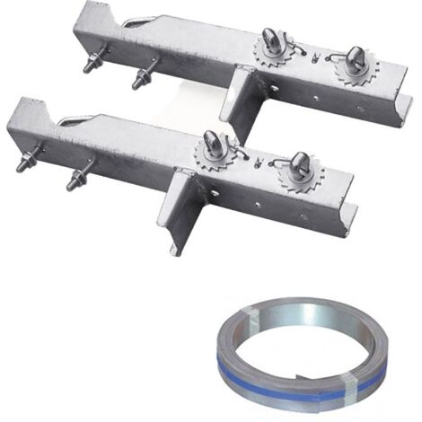 Pack HDSAT Cerclage Cheminée Double Fixation + Feuillard Galvanisé 10m Fixation Antenne TNT