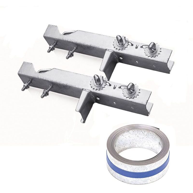 Pack Hdsat Cerclage Cheminée Double Fixation + Feuillard Galvanisé 5m Kit Fixation Antenne tnt