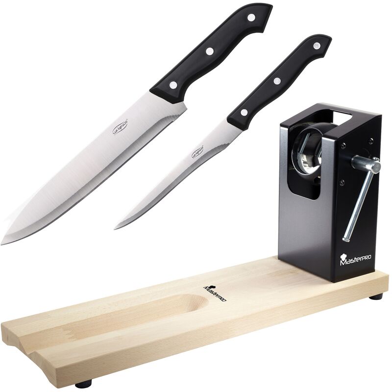

Pack Jamonero Masterpro, un Cuchillo Chef 20Cm y Cuchillo deshuesador 13.75cm