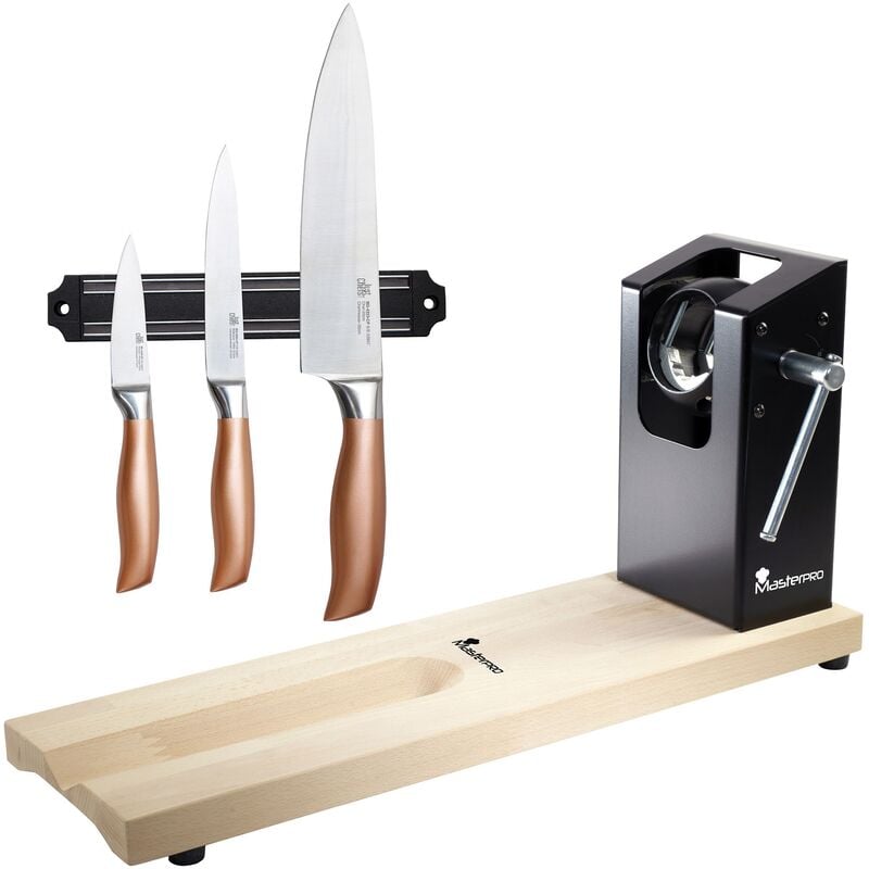 

Pack Jamonero Masterpro y un set de tres cuchillos