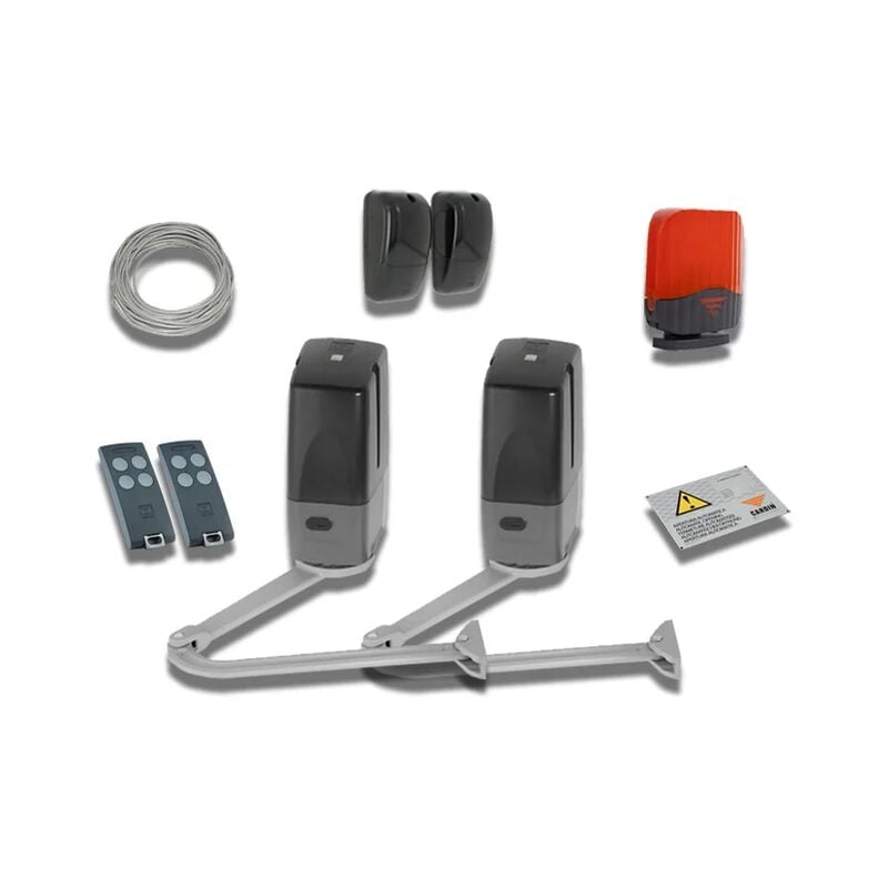 Kit pour portails battants avec vantail jusqu'à 5m (400kg) 24v kt-bl3924mcb - Cardin