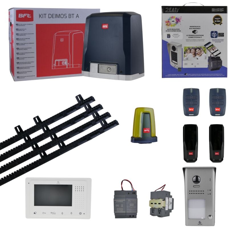 Pack kit deimos bt A400 de BFT et Vidéophone mini zen BFT