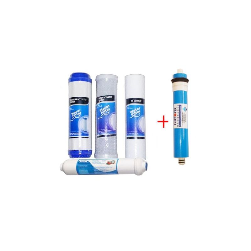 

Hidrotek - Pack Kit filtros y membrana ósmosis inversa compatible ABCAGUA