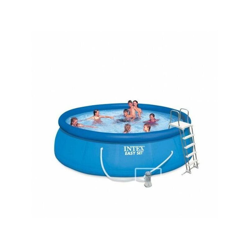 Pack Kit Piscine Autoportée Intex Easy Set 457 X 107 M Bâche