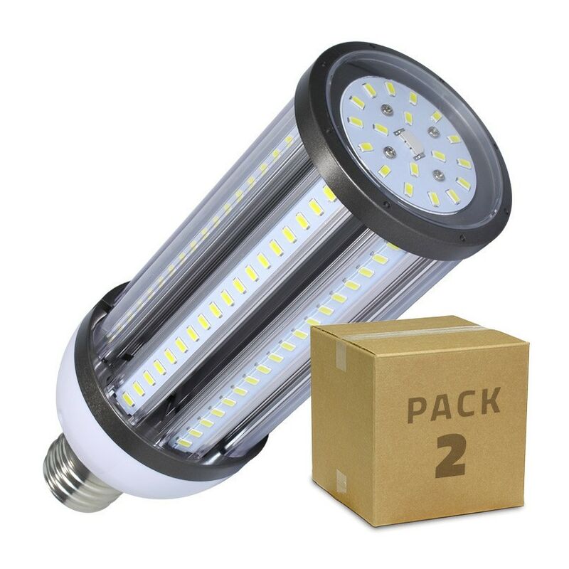 

Pack Lámpara LED Alumbrado Público Corn E40 54W (2 un) Blanco Cálido 2800K - 3200K - Blanco Cálido 2800K - 3200K