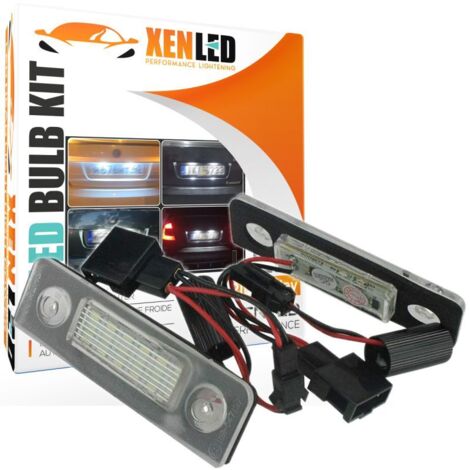 Pack LED plaque arrière Skoda octavia 2 (1Z) , Roomster (5J) - BLANC 6000K