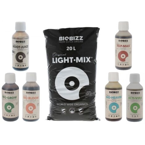 Pack Light.Mix 20 litres Biobizz + engrais et stimulants