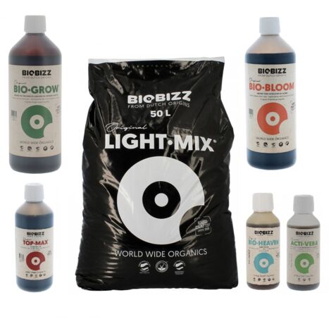 Pack Light.Mix 50 litres BIOBIZZ + engrais et stimulants