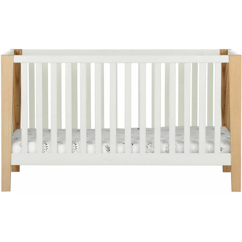 Akiten Retail - Pack lit bebe avec matelas Olympe Blanc 70x140 cm - Blanc