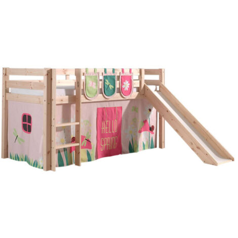 Pack - Lit Enfant Toboggan, Tente & 3 Pochettes "Pino Spring" Naturel