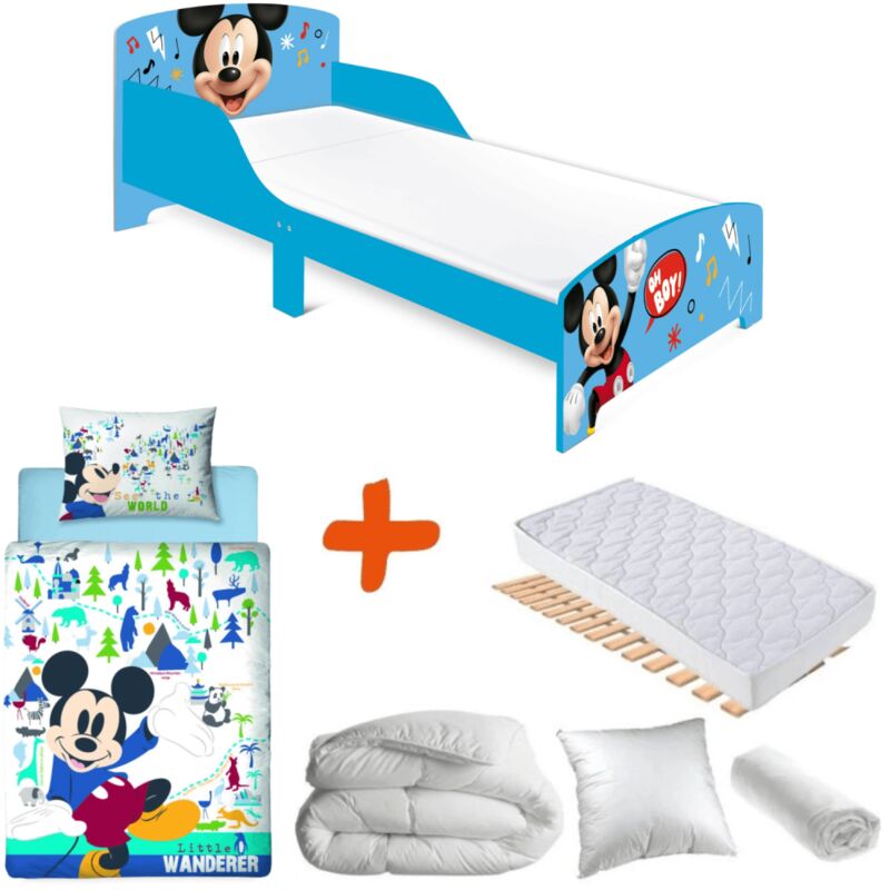 Pack Lit Mickey Disney Oh Boy et notes de musique 140x70 cm