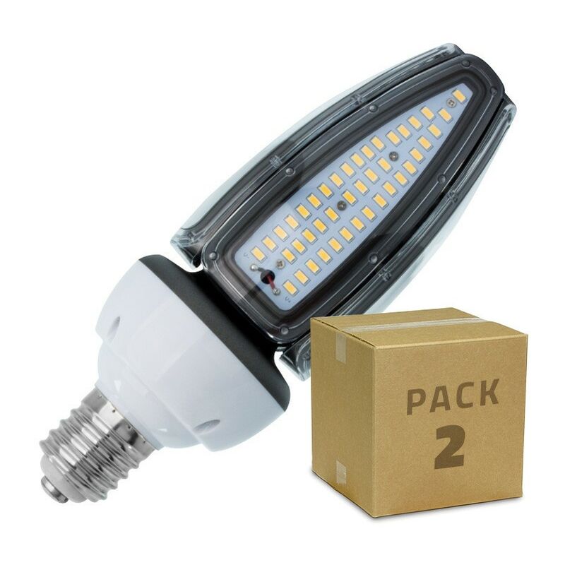 

Efectoled - Pack Lámpara LED Alumbrado Público Corn E40 50W IP65 (2 un) Blanco Neutro 4500K - 5000K . - Blanco Neutro 4500K - 5000K