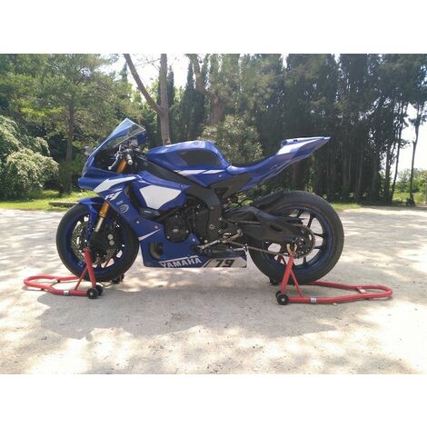 Pack Lot De Béquilles, Roues Avant Et Arrière, D'Atelier, Piste, Motos - Rouge