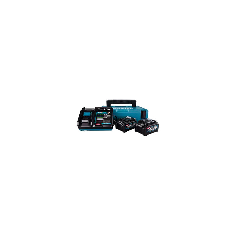 Makita - Pack 2 batteries BL4040 + chargeur DC40RA en MAKPAC1 - 191J97-1
