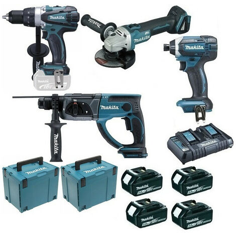 MAKITA-Coffret 2 machines 18 V LXT Perceuse-visseuse/Visseuse à  chocs-DK18026