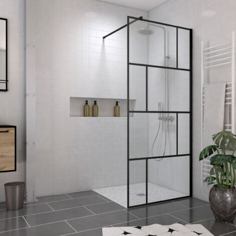 Pack Mampara 90x195 + Plato Alicatable 90x90 Recortable + Desagüe Horizontal