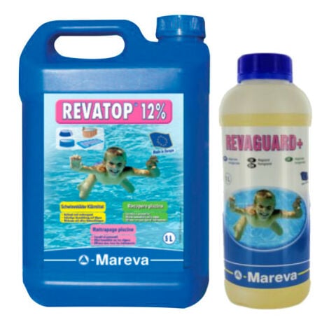Pack MAREVA Anti algues roses Revaguard 1 L - Algicide Revatop 12 % - 5 L