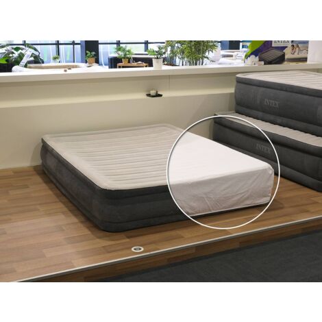 Pack matelas gonflable Comfort Plush 2 places Intex + Drap housse