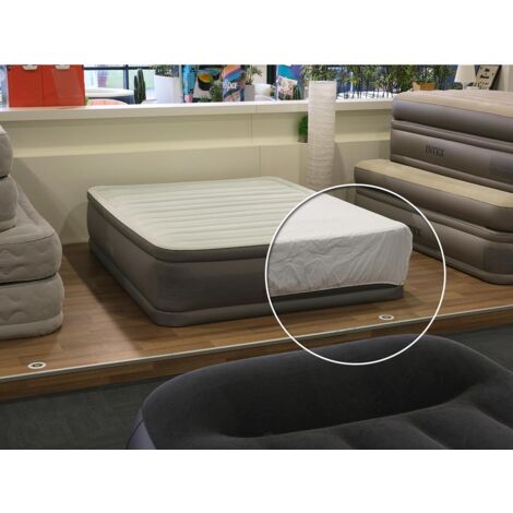 Pack matelas gonflable PremAire 1 2 places Intex + Drap housse