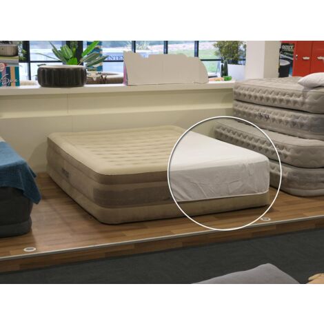 Pack matelas gonflable Ultra Plush 2 places Intex + Drap housse
