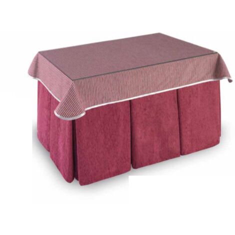 Pack Mesa Camilla Completa Modelo Roc de 110x70 o 120x70 Color Rosa  Empolvado y Tapete con bies incluido
