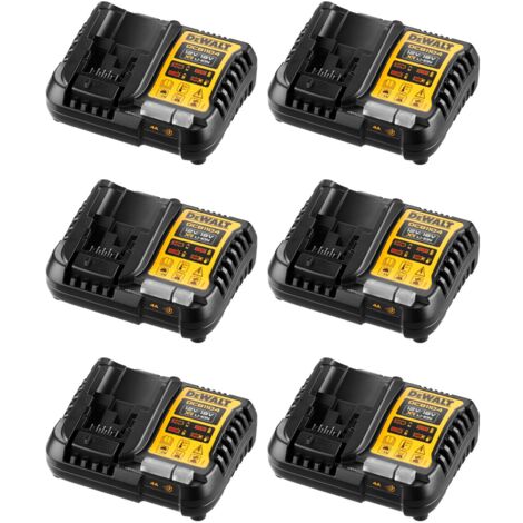 Pack mit 6 Ladegeräte DeWALT DCB1104-6 (DCB1104 - 12V 18V)
