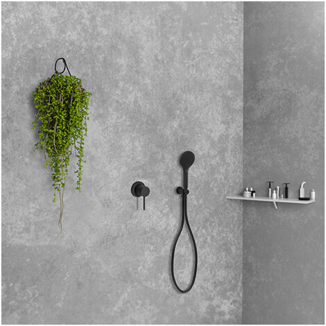 Pack mitigeur douche encastre tige 6 cm pmr black mat - CRISTINA ONDYNA XTV63713