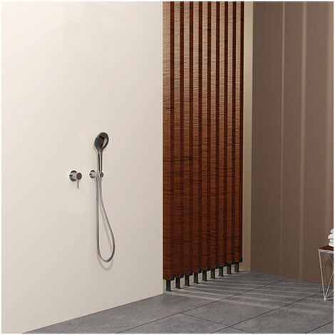Pack mitigeur douche encastre tige 6 cm pmr metal brosse - CRISTINA ONDYNA XTV63777