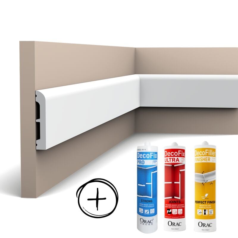 Orac - Pack mkp 68 mètres linéaires SX183 + colles l 200 x h 7,5 x h 1,3 cm - l 200 x h 7,5 x h 1,3 cm decor