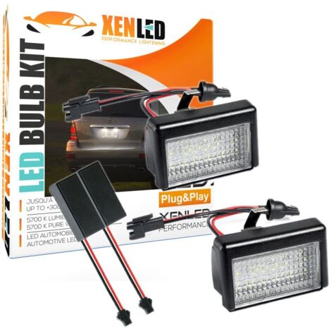 Pack modules LED plaque arrière Mercedes ML W164 / G X164 - Remplace A452820056 - Eclairage Plaque d'immatriculation LED