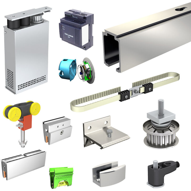 Slid'up By Mantion - Pack motorisation slid'up M300 pour 2 portes coulissantes en verre - filaire