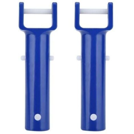 Pack nettoyeur de piscine et de spa avec manche bleu, accessoires de piscine et tête d'aspiration flexible pour spa et piscine