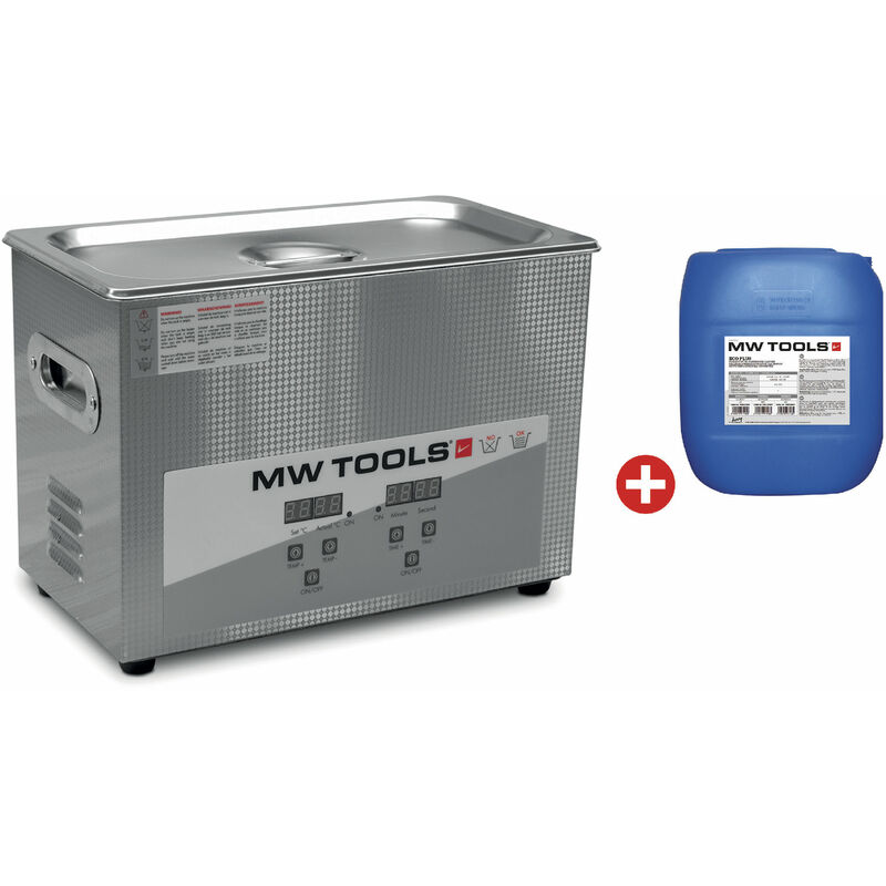 Pack nettoyeur à ultrasons 4,5L professionnel + 5L de nettoyant Ecoplus Mw Tools UCC004PACK