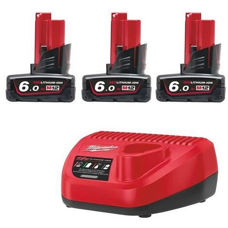 Pack power (2xM18 B5 + 1x M12 B2) 5,0 Ah et 2,0 Ah avec chargeur - MILWAUKEE M18 NRG-502
