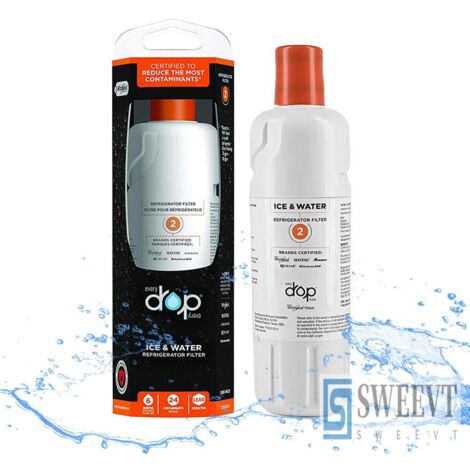 CHOYCLIT Pack of 1 Everydrop by Whirlpool Ice and Water 2 Refrigerator Filter, EDR2RXD1