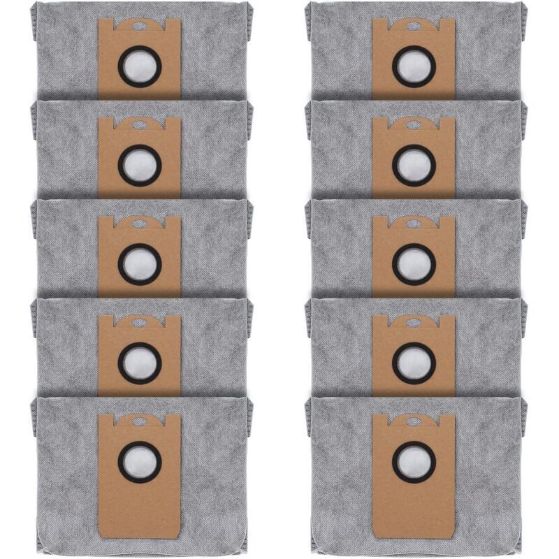Pack of 10 dust bags for eufy RoboVac L35 Hybrid/L35 Hybrid+ LR30 Hybrid/LR30 LR20 Automatic emptying station, 4-layer filtration system with