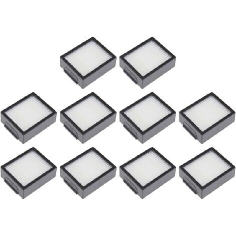 Pack of 10 filters compatible with Roomba robot vacuum cleaner series i and e i7 + E5 E6 I3