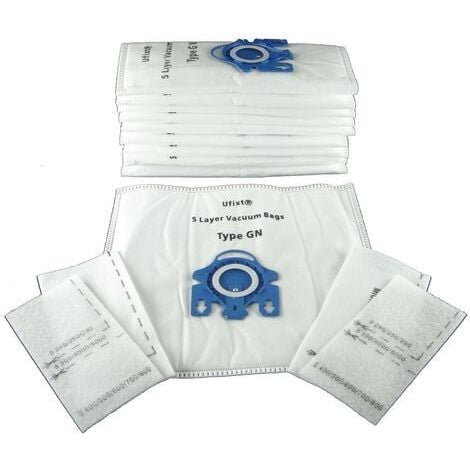 UFIXT Pack Of 10 GN Bags For Miele S4211 Vacuum Bags Type GN Free Delivery