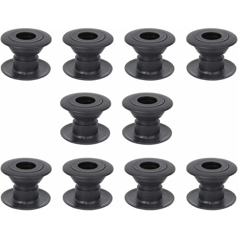 Pack of 10 pairs of plastic foosball machine bearings with 34mm steel ball bearings,