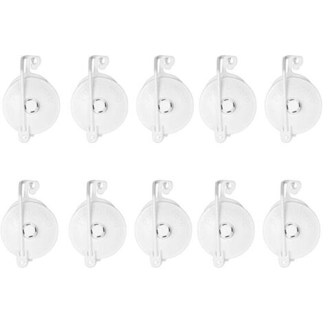 Pack of 10 plant yo-yos with retractable cap and 1.5m clear rope MUMU
