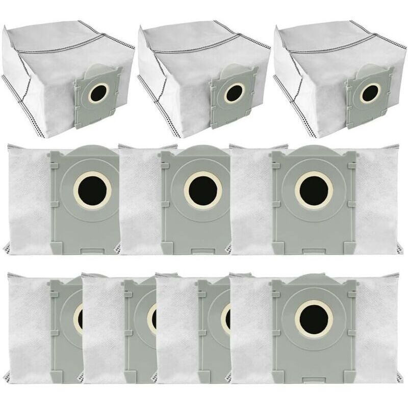Pack of 10 replacement dust bags for Ecovacs T50 Pro Omni/Robot vacuum cleaner - Large capacity disposable dust bags
