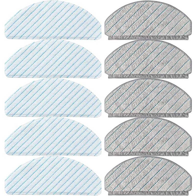 Pack of 10 Robot Vacuum Cleaner Cloths, Multicolor