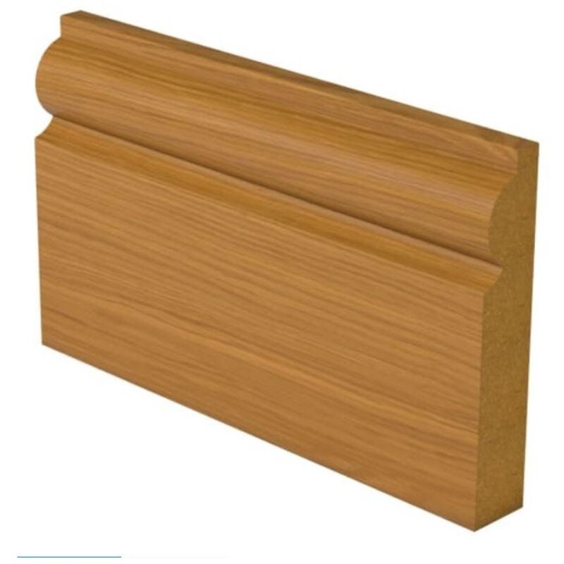 PACK OF 10 - Torus Oak Veneer Skirting - 18mm x 119mm - 4.2m Length