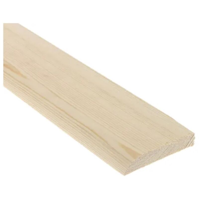 PACK OF 10 (Total 10 Units) - 14.5mm FSC Redwood Bullnosed Architrave - 19mm x 50mm (act size 14.5mm x 70mm) - 4800mm