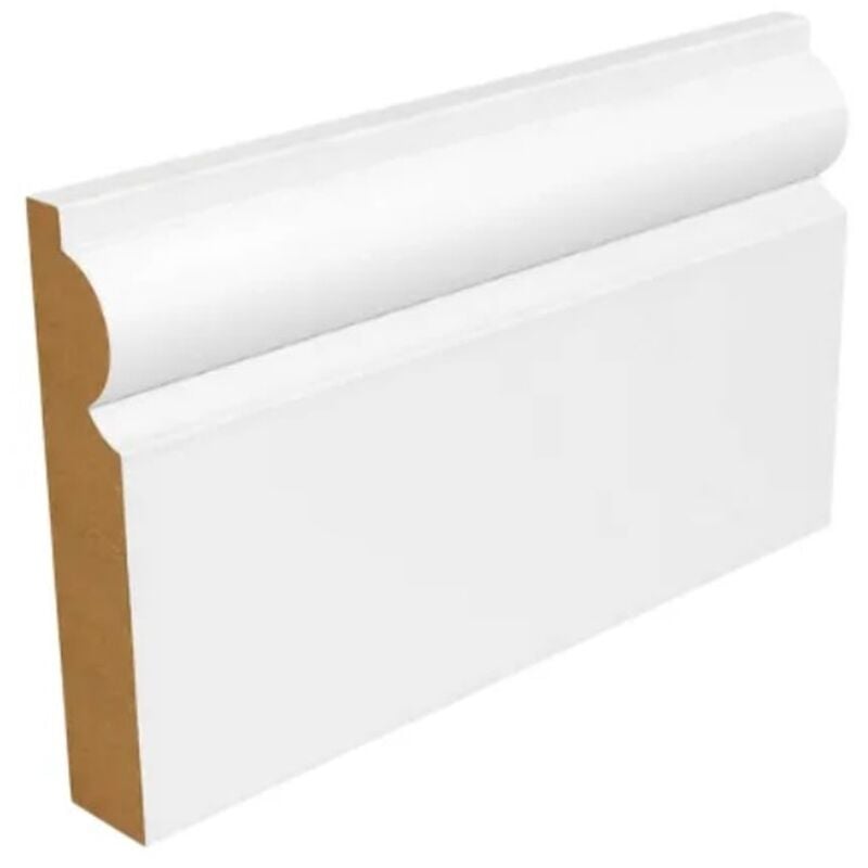 PACK OF 10 (Total 10 Units) - 14.5mm MDF Torus Skirting 14.5mm x 119mm x 4200mm