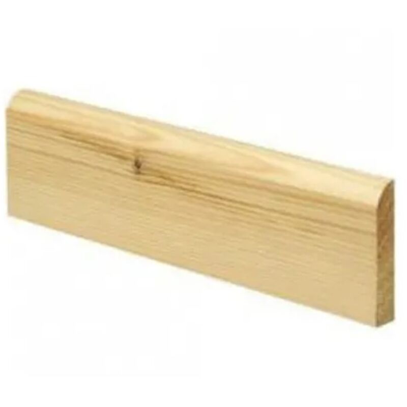 PACK OF 10 (Total 10 Units) - 14.5mm Redwood Bullnosed Architrave - 19mm x 50mm (act size 14.5mm x 45mm) - 4200mm