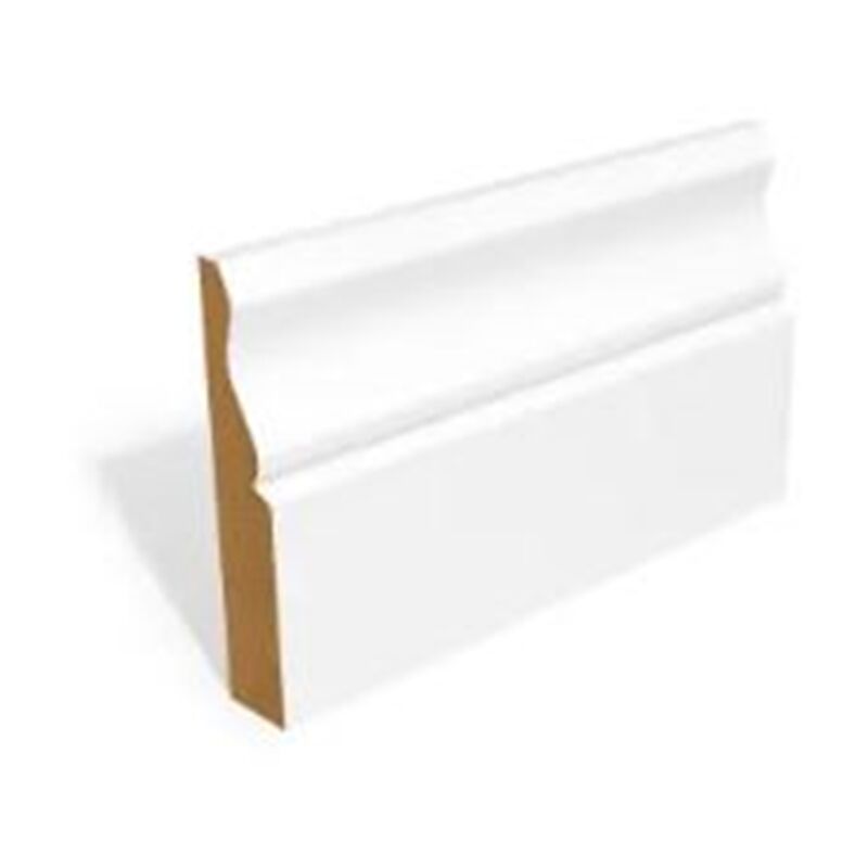 PACK OF 10 (Total 10 Units) -18mm FSC Ogee Skirting - 18mm x 119mm - 4200mm