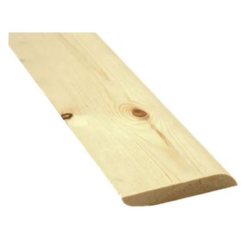 PACK OF 10 (Total 10 Units) -19mm Chamfered & Round/Bullnosed Skirting - 19mm x 100mm - (act size 14.5 x 96mm) - 3000mm